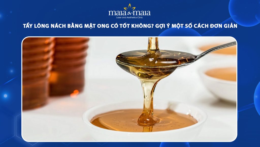 tẩy lông nách bằng mật ong