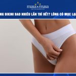 triệt lông bikini bao nhiêu lần thì hết