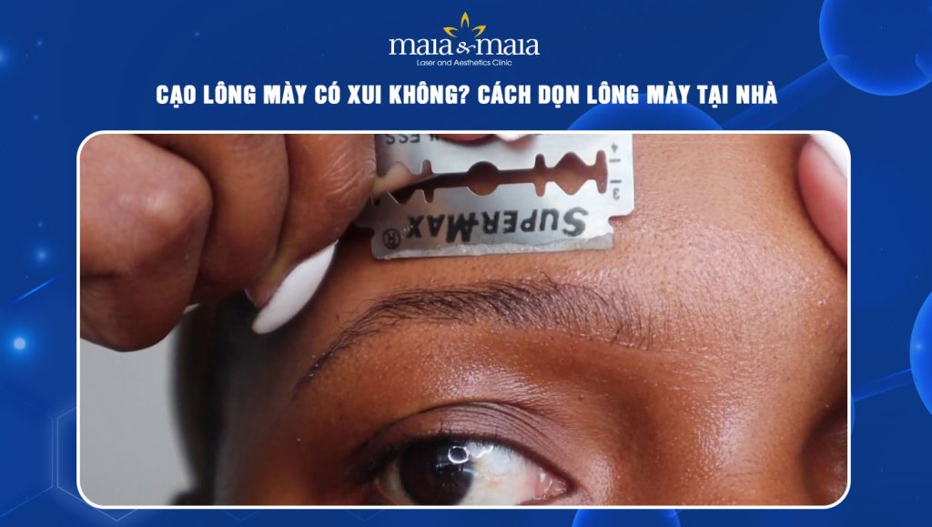 cạo lông mày có xui không