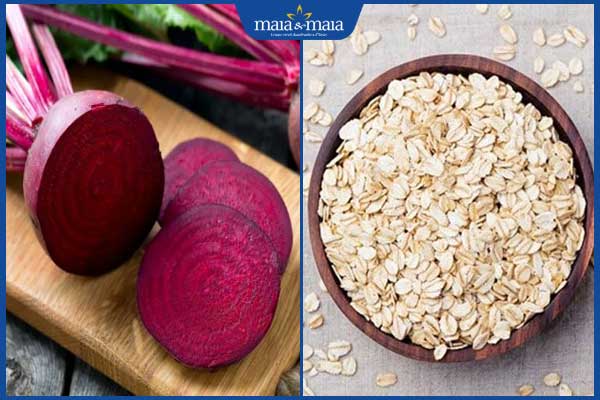 Bật mí mẹo trị nám bằng củ dền đỏ dưỡng da, lành tính tại nhà 3 củ dền đỏ và bột yến mạch