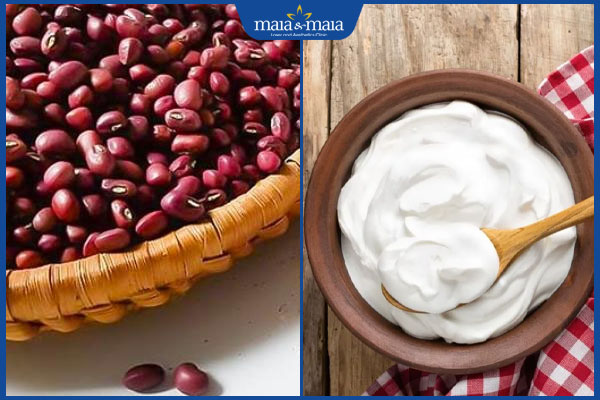 Bật mí 5 cách trị nám bằng đậu đỏ hiệu quả, đơn giản tại nhà 3 đậu đỏ và sữa chua