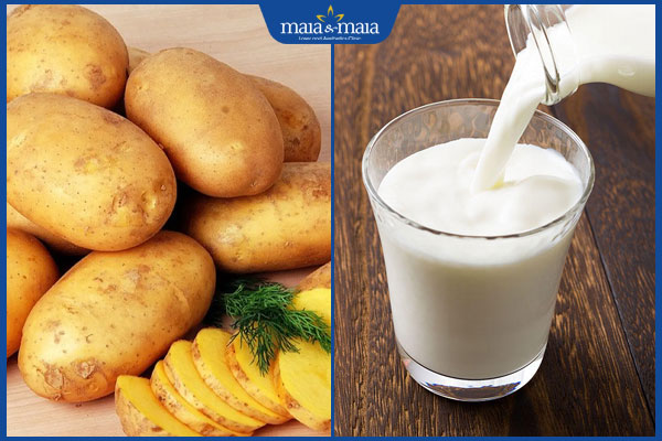 Gợi ý 8 công thức mặt nạ trị nám thiên nhiên hiệu quả được yêu thích 3 khoai tây và sữa tươi