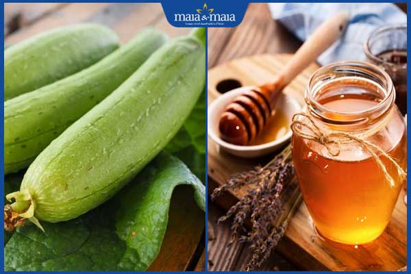 mướp hương và mật ong