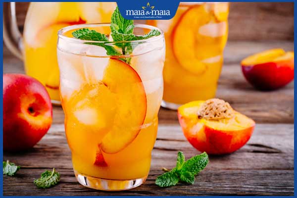 Gợi ý các loại nước ép trị nám, làm sáng mịn da lành tính 6 nước ép đào