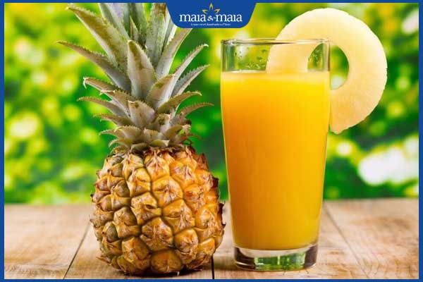 Gợi ý các loại nước ép trị nám, làm sáng mịn da lành tính 4 nước ép dứa