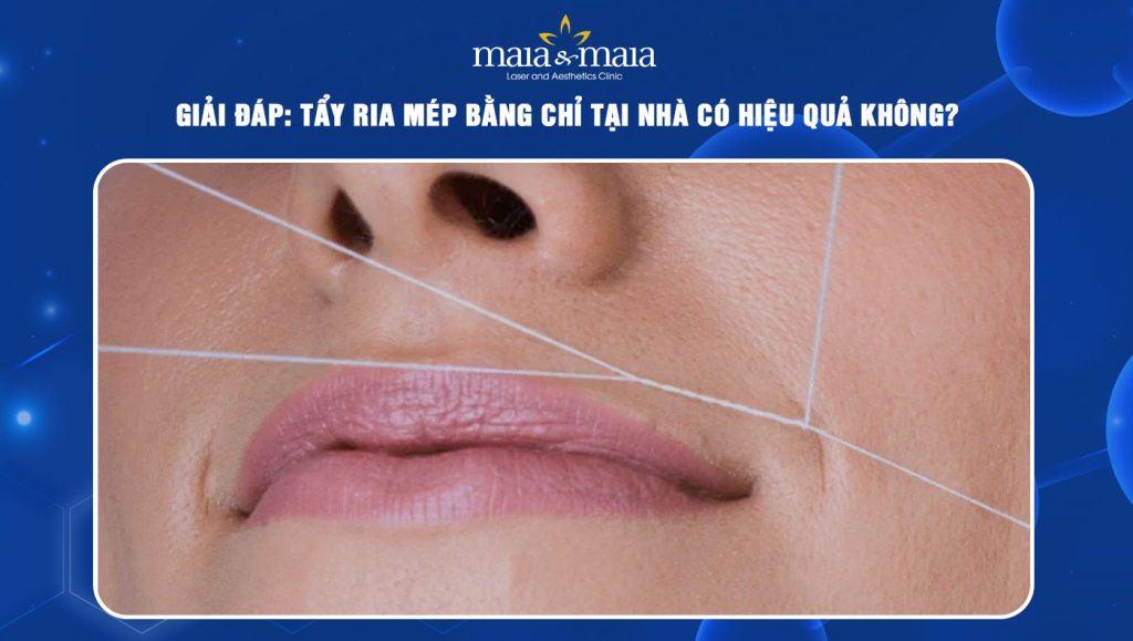 tẩy ria mép bằng chỉ