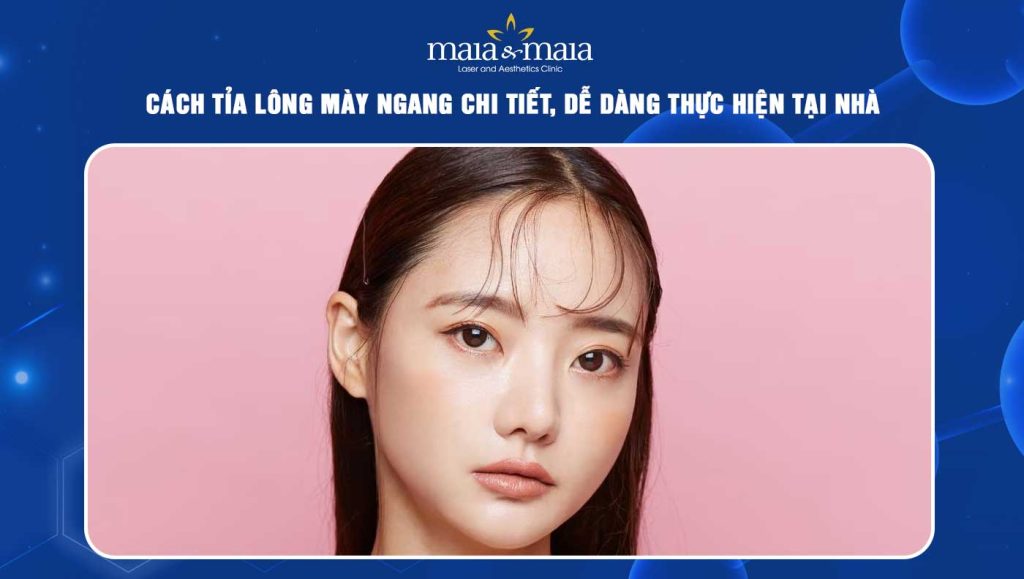 tỉa lông mày ngang