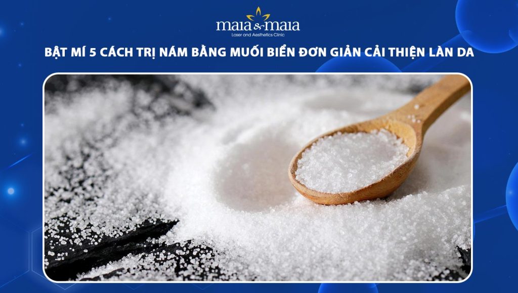 trị nám bằng muối biển