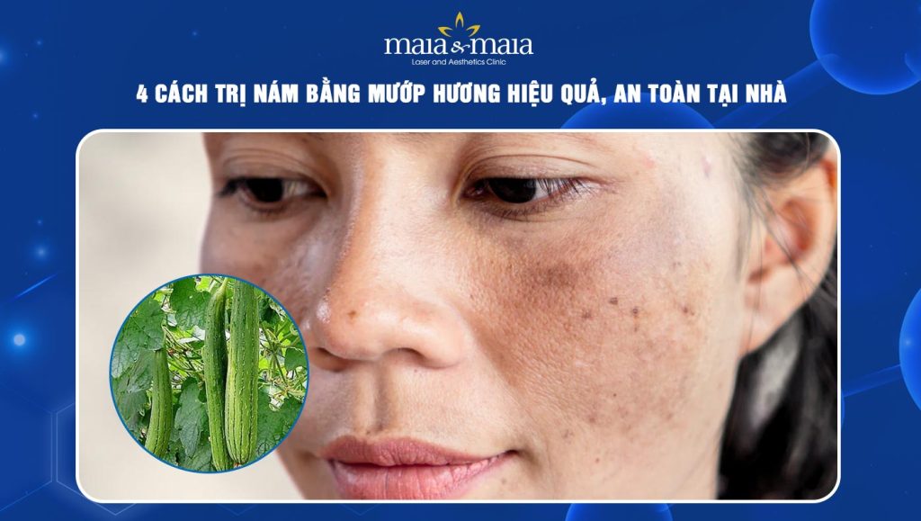 trị nám bằng mướp hương