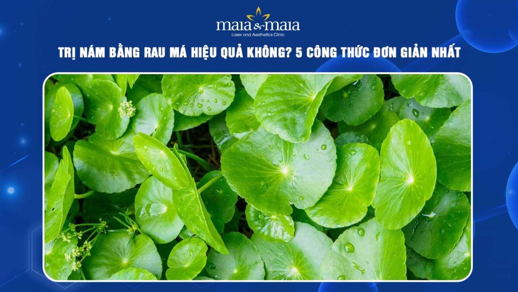 Trị nám bằng rau má hiệu quả không? 5 công thức đơn giản nhất 1 trị nám bằng rau má