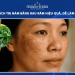 trị nám bằng rau răm