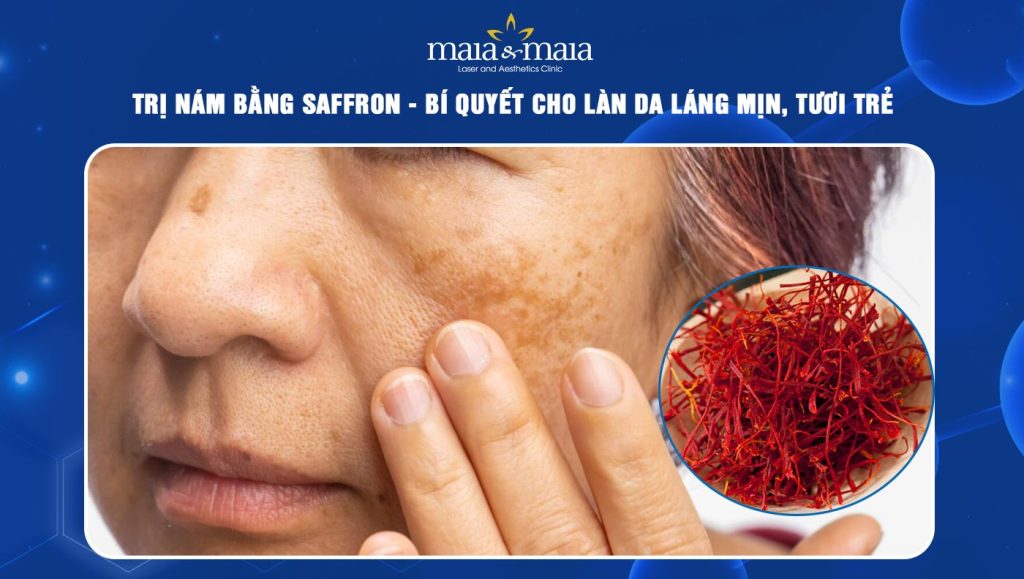 trị nám bằng saffron