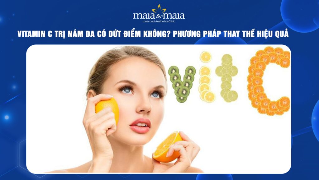 vitamin C trị nám da