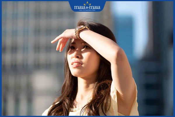 da tiếp xúc với ánh nắng