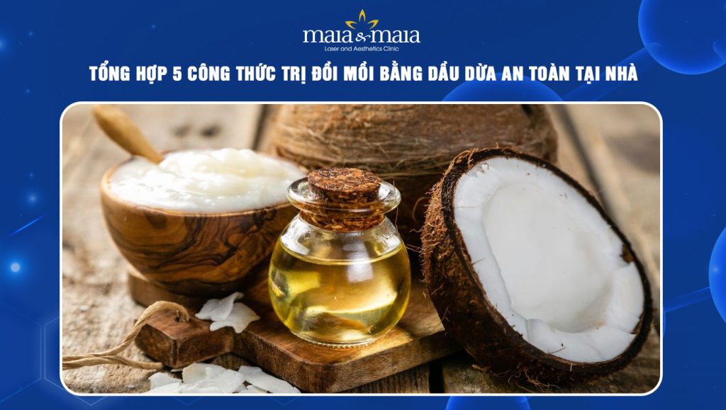 trị đồi mồi bằng dầu dừa