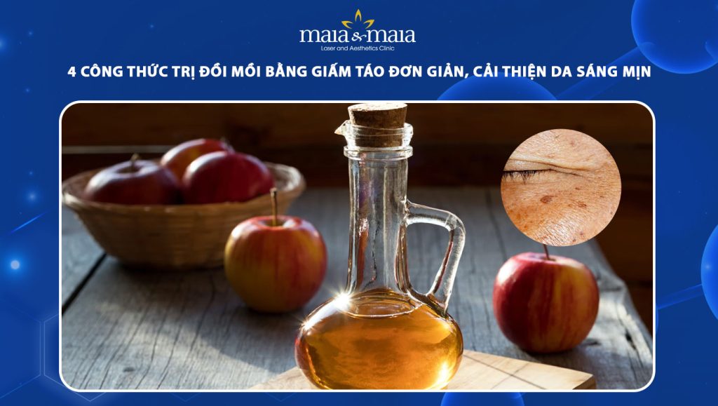 4 công thức trị đồi mồi bằng giấm táo cải thiện da sáng mịn 1 trị đồi mồi bằng giấm táo
