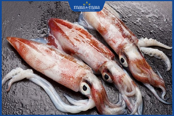 da dễ bị sưng tấy khi ăn mực