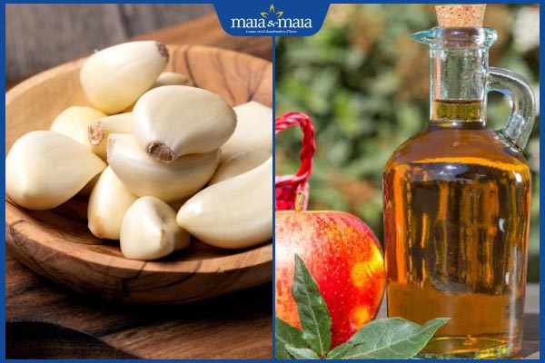 tỏi và giấm táo