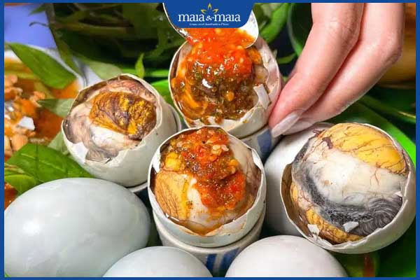 Ăn trứng vịt lộn có bị sẹo lồi không? Thực đơn khi bị thương 2 trung vit lon