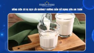 uống sữa có bị sẹo lồi không