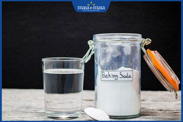 baking soda và nước