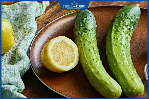 dưa chuột và chanh