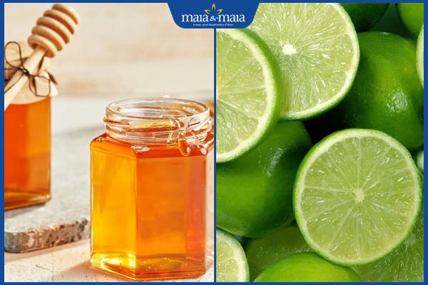 mật ong và chanh 