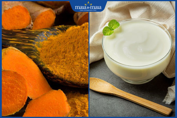 nghệ và sữa chua