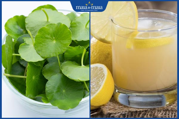 rau má và chanh