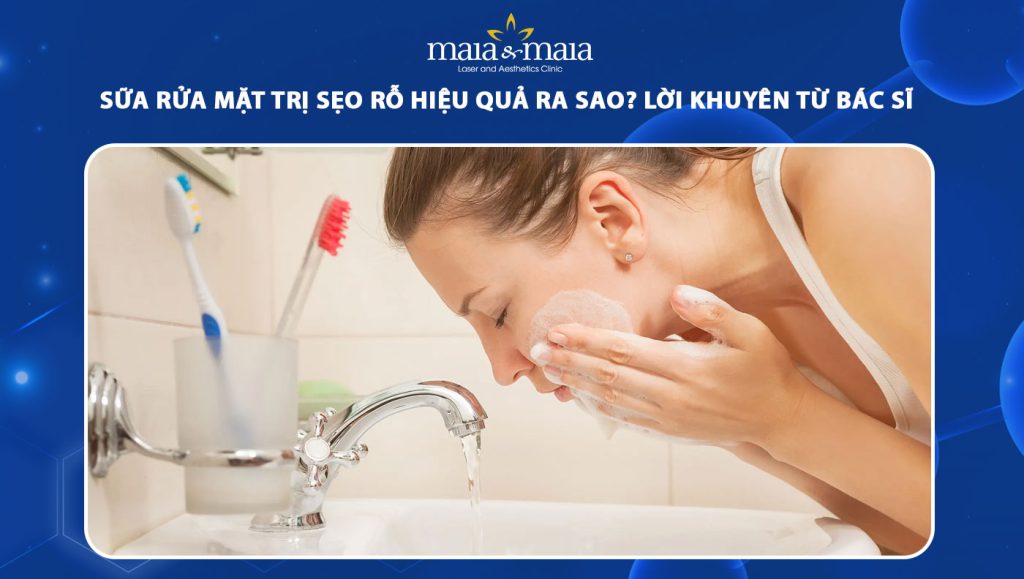 sữa rửa mặt trị sẹo rỗ