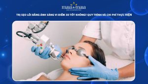 trị sẹo lồi bằng ánh sáng vi điểm 3d