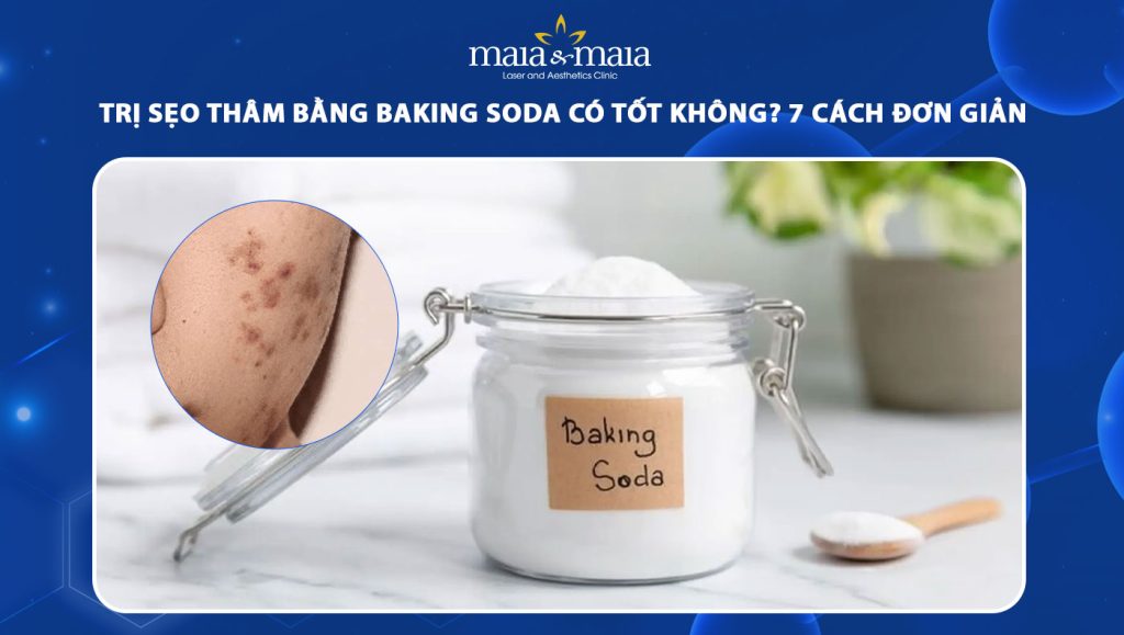 trị sẹo thâm bằng baking soda