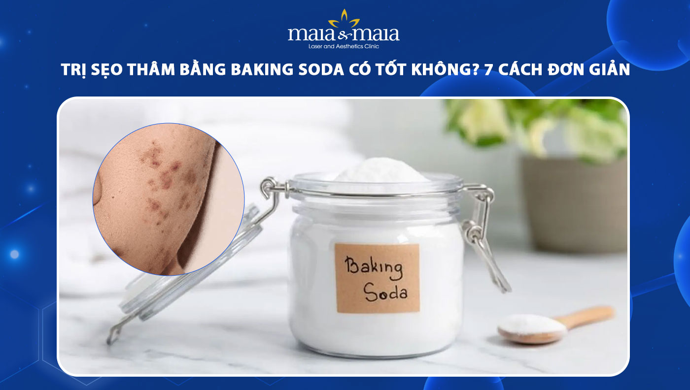 trị sẹo thâm bằng baking soda
