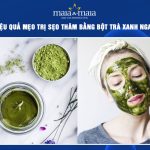 trị sẹo thâm bằng bột trà xanh