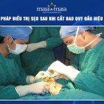 sẹo sau khi cắt bao quy đầu