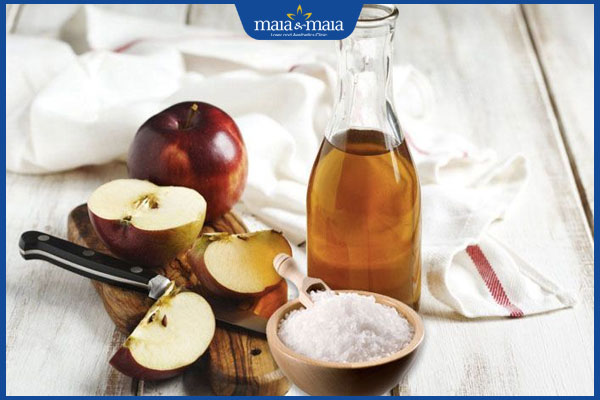 giấm táo và muối