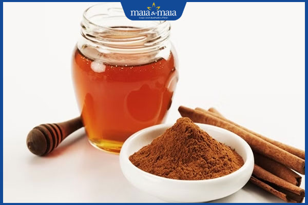 mật ong và bột quế