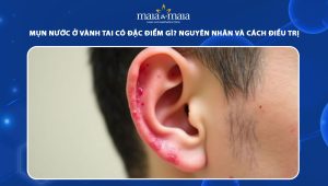 mụn nước ở vành tai