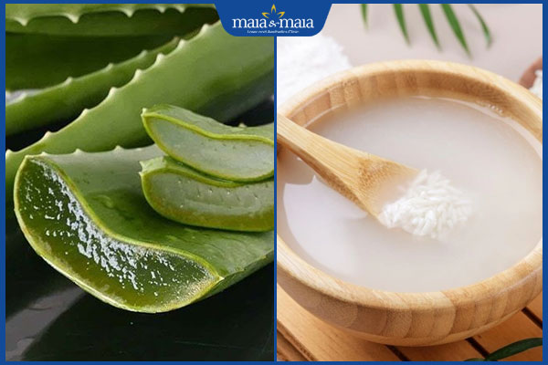 nha đam và nước vo gạo