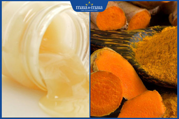 sữa ong chúa và tinh bột nghệ