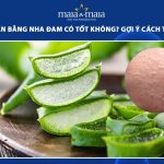 trị mụn ẩn bằng nha đam