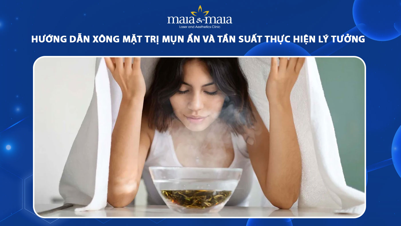 xông mặt trị mụn ẩn