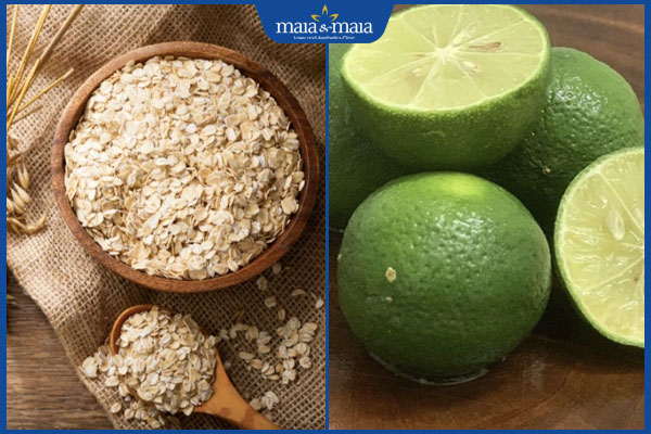 yến mạch và chanh